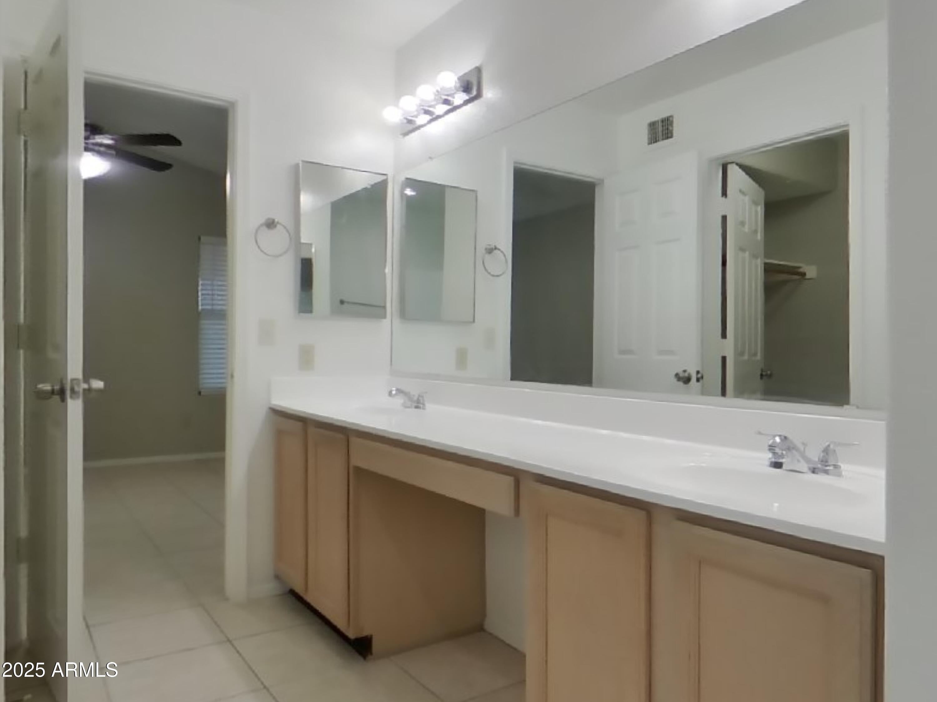 7455 East McLellan Road Mesa, AZ 85207 - Photo 8 of 16 a bathroom with a double vanity sink mirror and shower