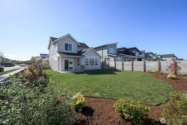 a house view with a garden space