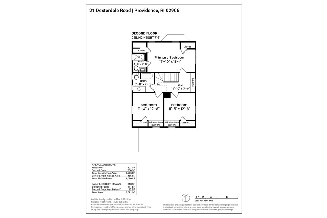 21 Dexterdale Road Providence, RI 02906 - Photo 38 of 39 2nd Floor Plan
