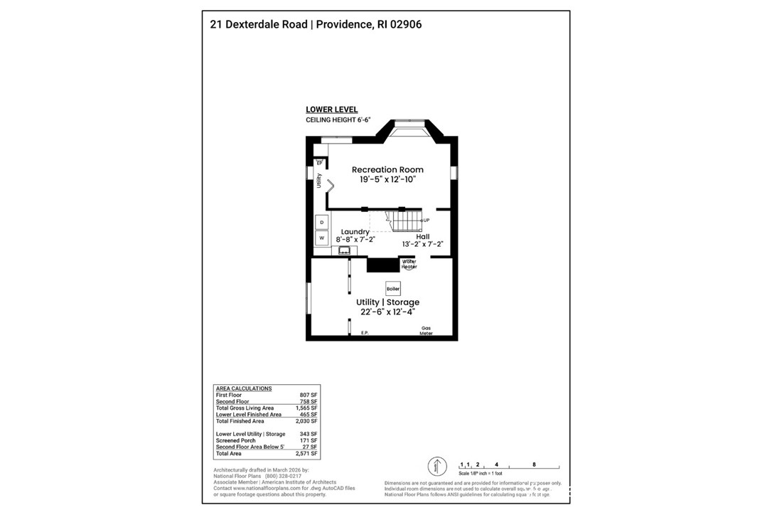 21 Dexterdale Road Providence, RI 02906 - Photo 39 of 39 Basement Floor Plan