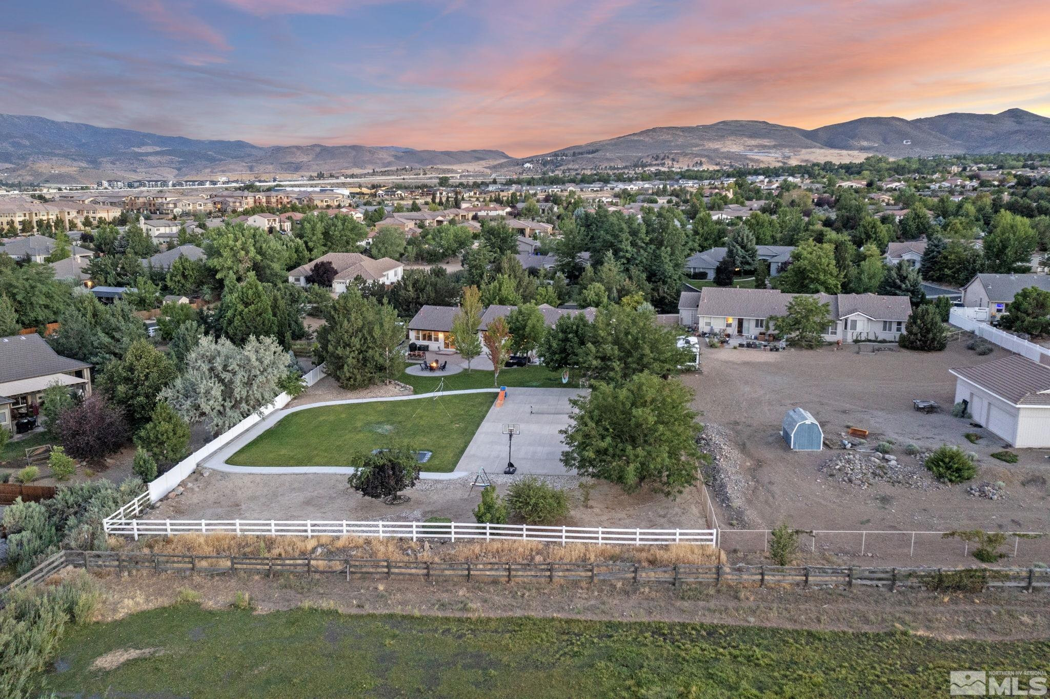 615 Flanders Road Reno, NV 89511 - Photo 34 of 39 an aerial view of a house with pool