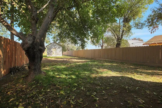 a backyard of a house