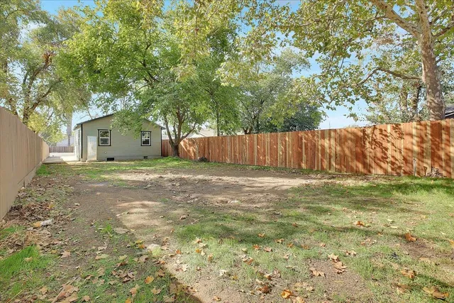 a view of an outdoor space and a yard