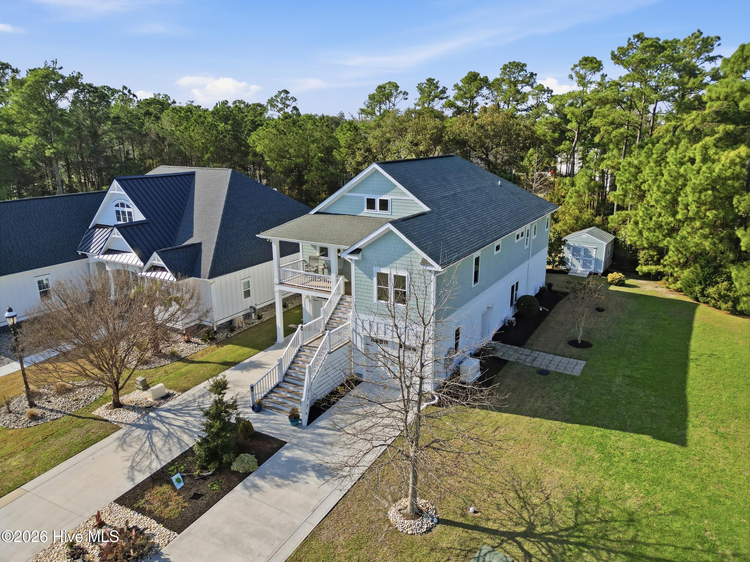 131 Everett Park Trail Holly Ridge, NC 28445 - Photo 6 of 111 6_front right aerial