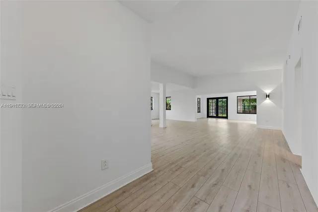 a view of a house with wooden floor