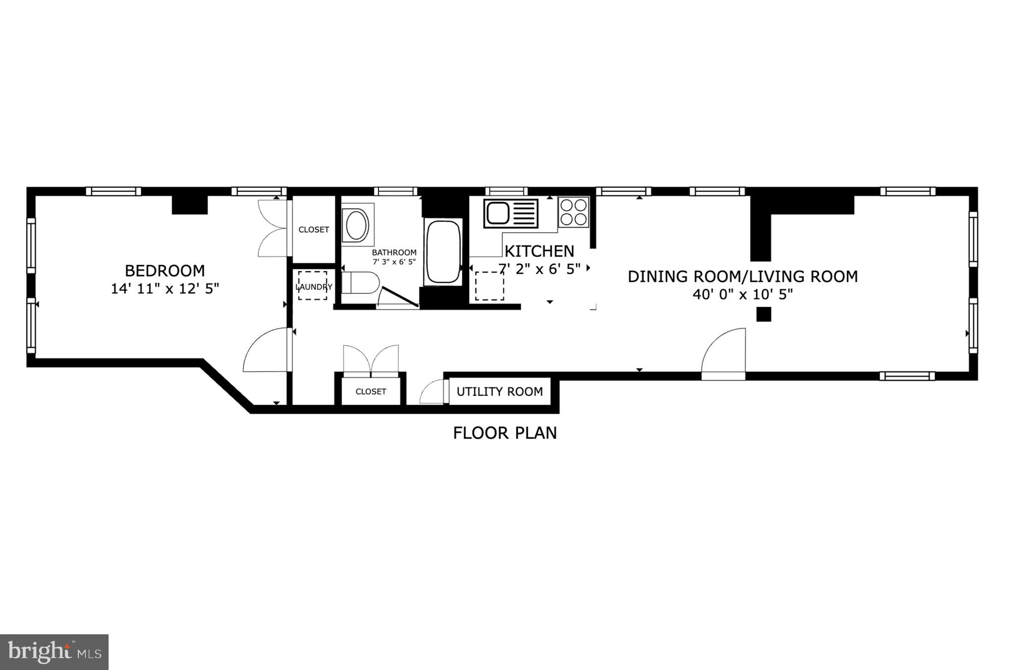 1768 Florida Avenue Northwest, Unit 1 Washington, DC 20009 - Photo 19 of 19 a picture of a floor plan