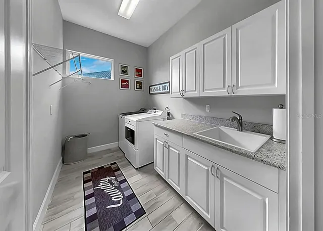 a view of a lake with a big yard