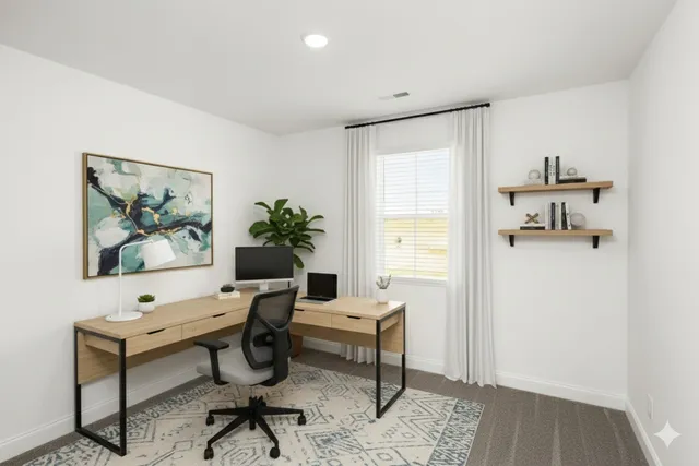 a view of an empty room