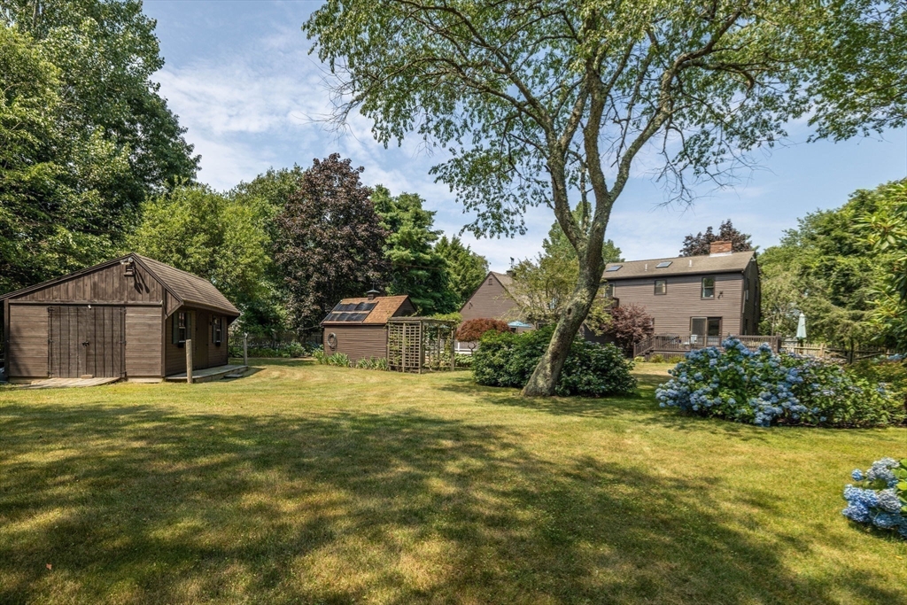 20 Staples Shore Road Lakeville, MA 02347 - Photo 36 of 39 a yellow house in middle of the forest