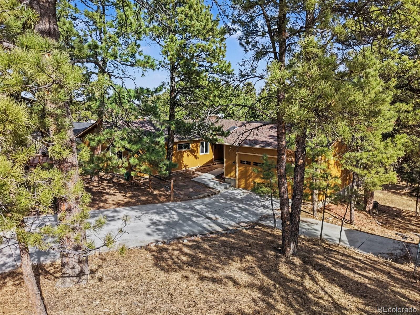 6224 Powell Road Parker, CO 80134 - Photo 36 of 40 a view of a yard with plants and trees