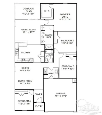 $345,990 | 3585 Bay Magnolia Way, Pace, FL 32571