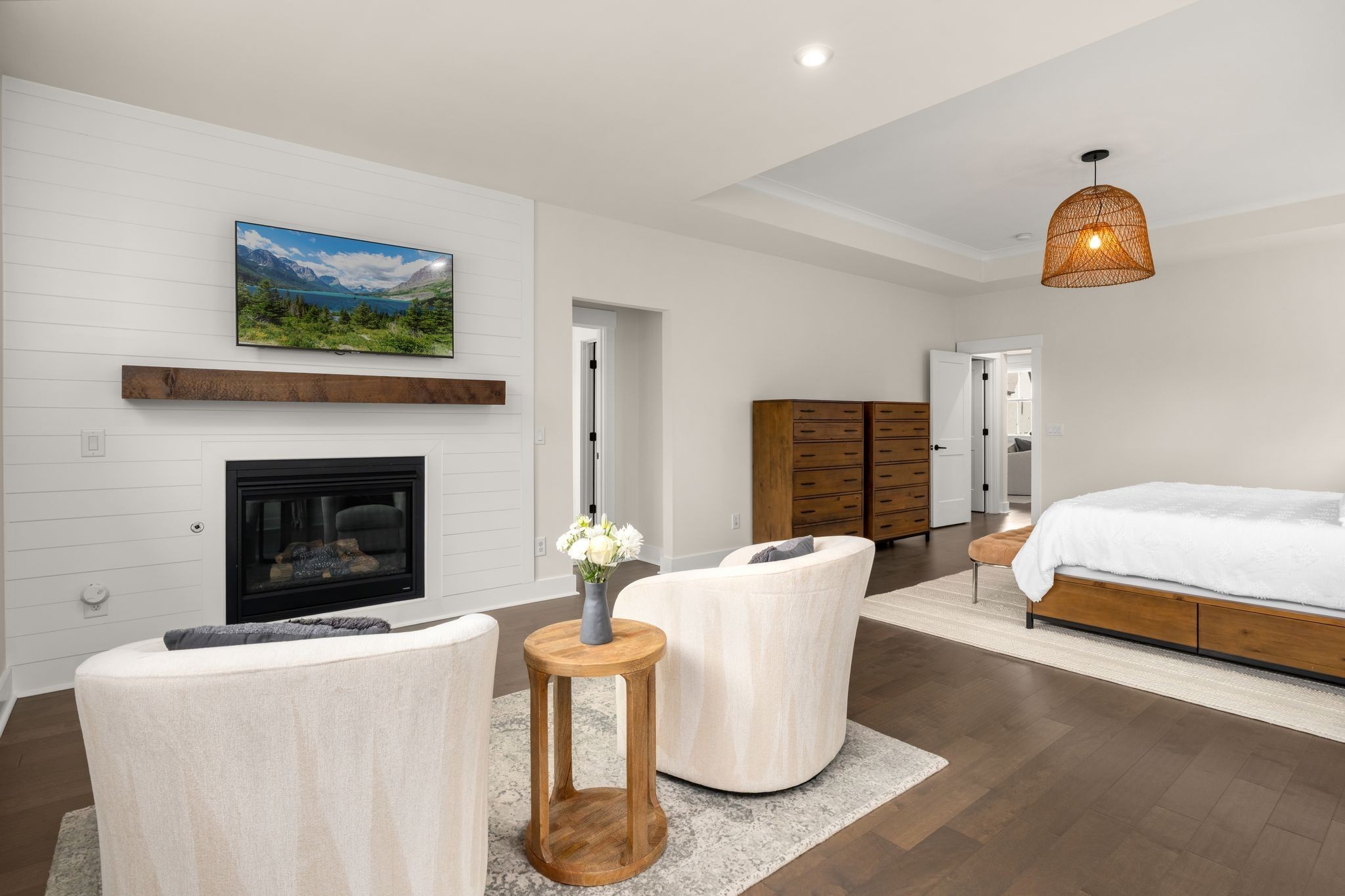 454 Cardel Lane Franklin, TN 37064 - Photo 40 of 53 a living room with furniture a fireplace and wall paintings