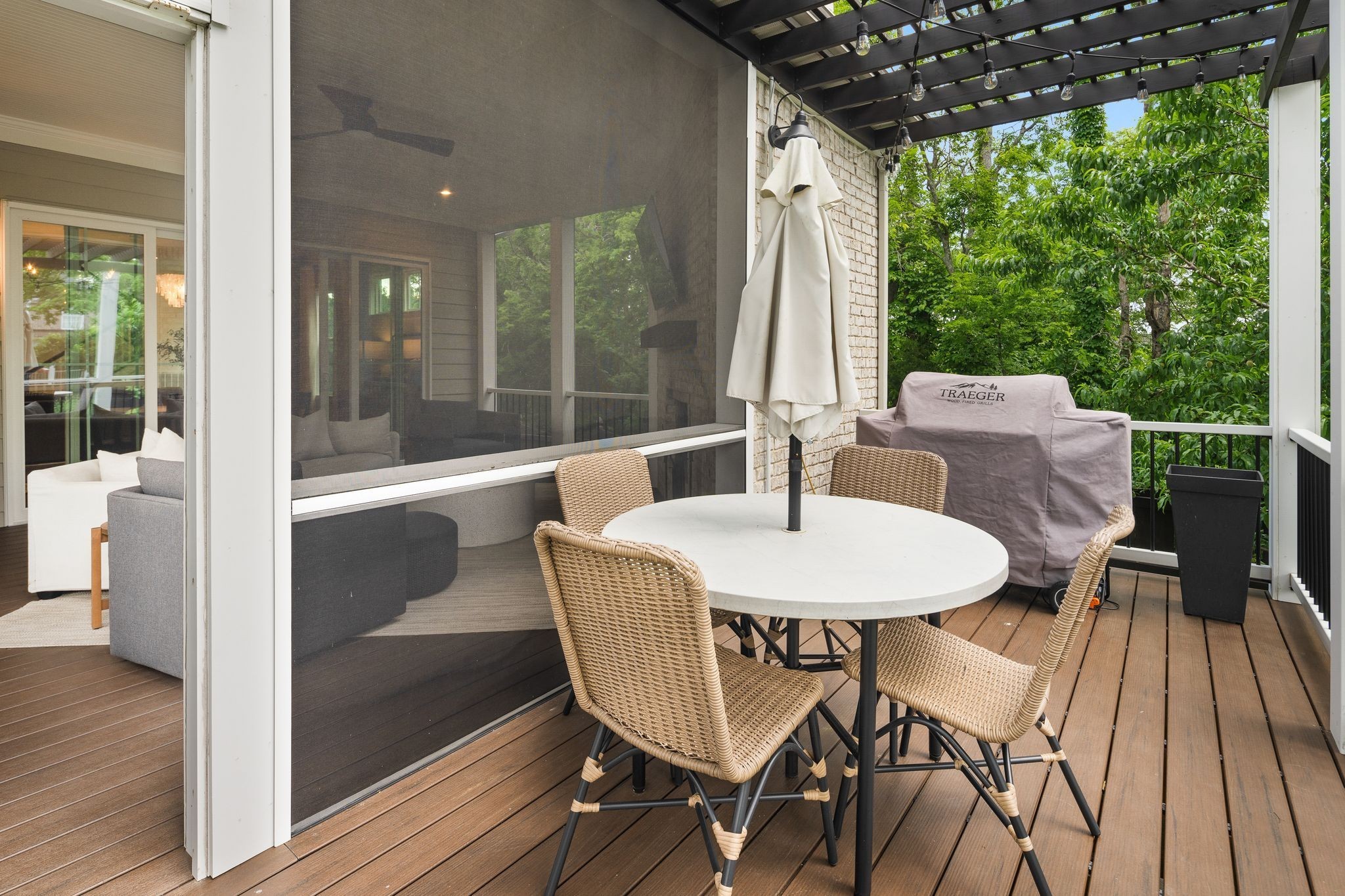 454 Cardel Lane Franklin, TN 37064 - Photo 45 of 53 a outdoor dining space with furniture and wooden floor