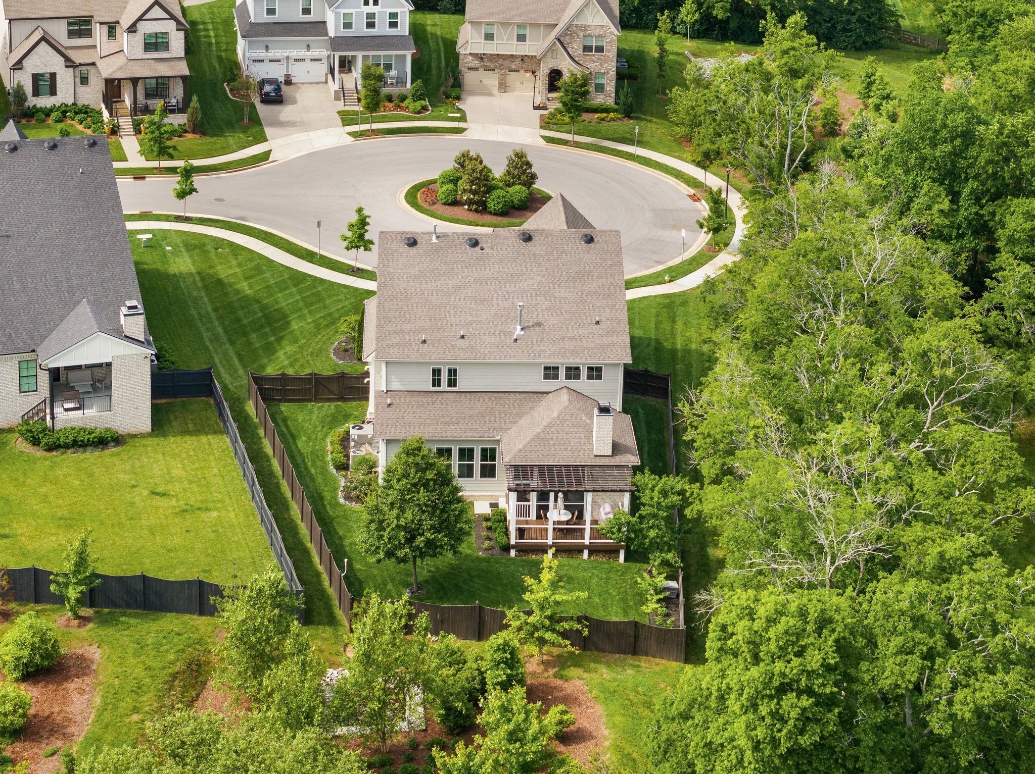 454 Cardel Lane Franklin, TN 37064 - Photo 51 of 53 an aerial view of a house with outdoor space pool seating area and yard