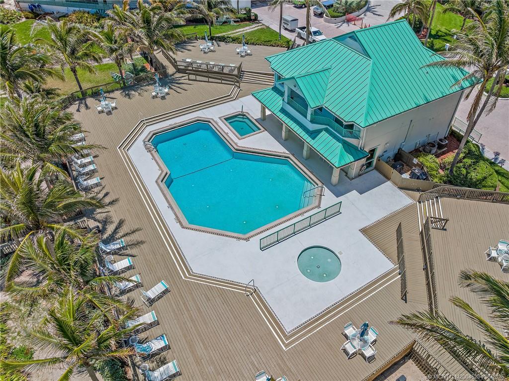8600 South Ocean Drive, Unit PH5 Jensen Beach, FL 34957 - Photo 2 of 49 an aerial view of a backyard