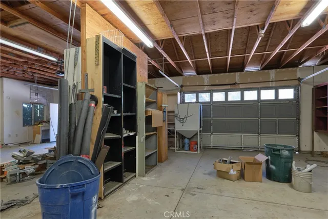 a view of a storage in a room