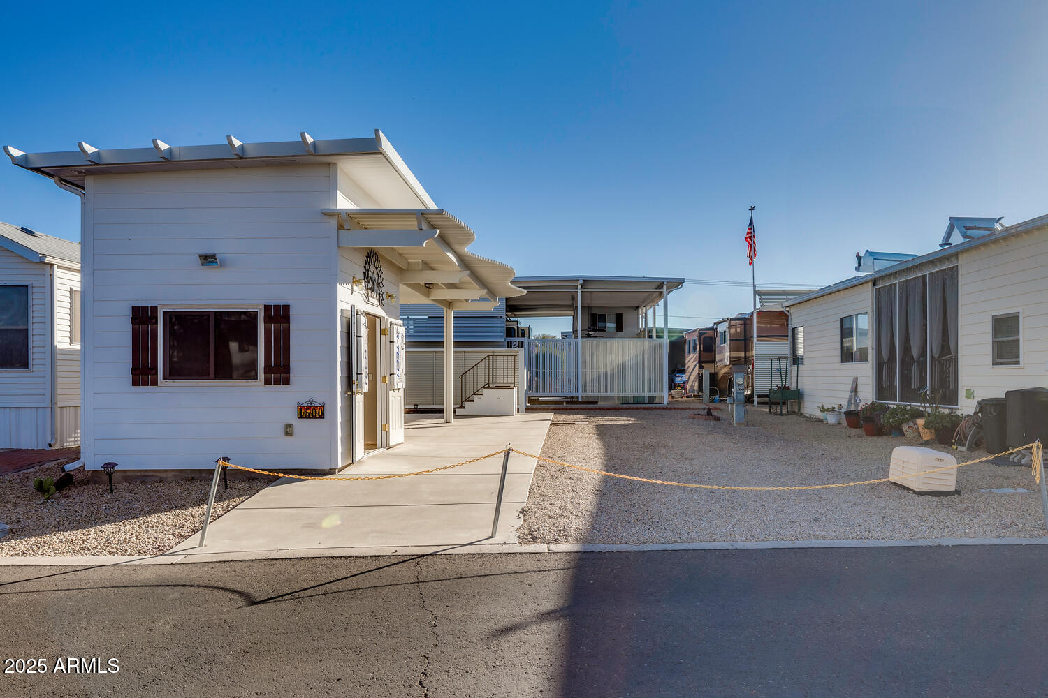a house view with a outdoor space