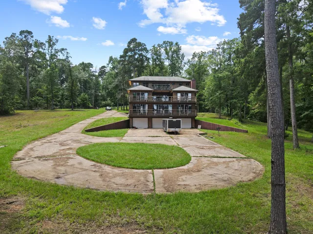 a view of a playground with a garden