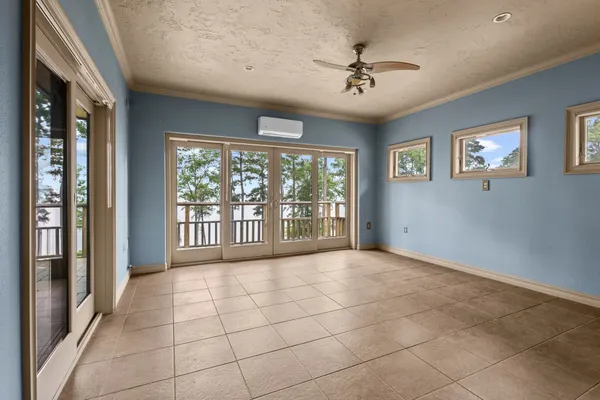 a bathroom with a bathtub and a sink