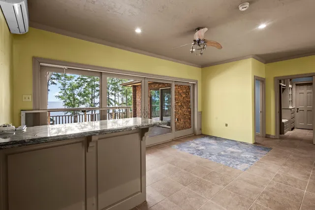 a view of an empty room