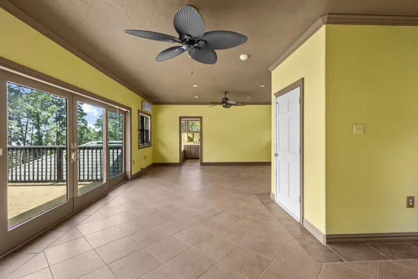 a view of hallway with stairs
