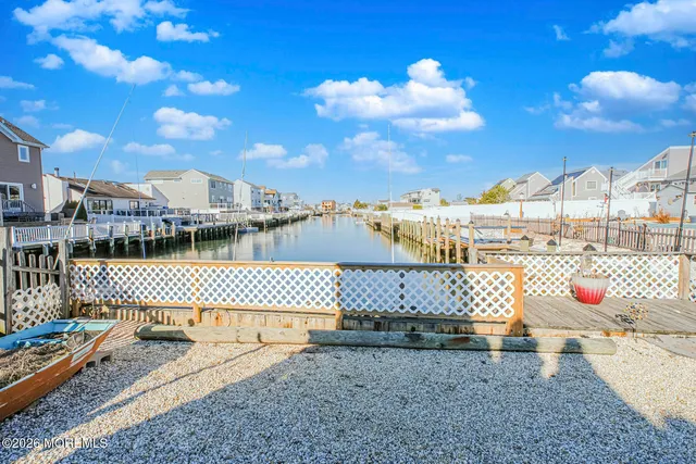 a view of a terrace with a bench