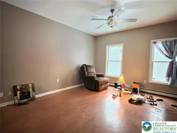 a room with gym equipment