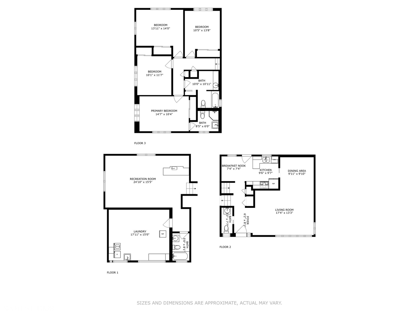 7604 Beckwith Road Morton Grove, IL 60053 - Photo 17 of 20 a picture of a floor plan