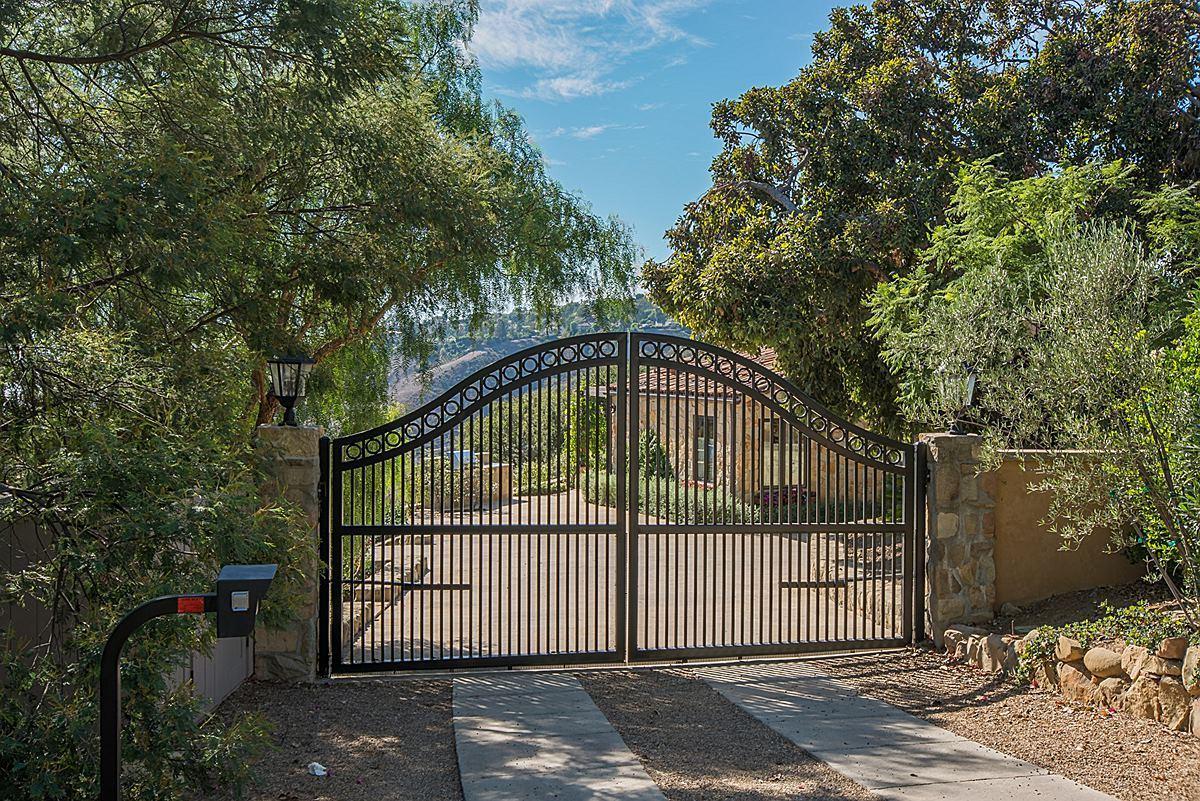 927 Coyote Road Santa Barbara, CA 93108 - Photo 3 of 55 Private Gated Entrance
