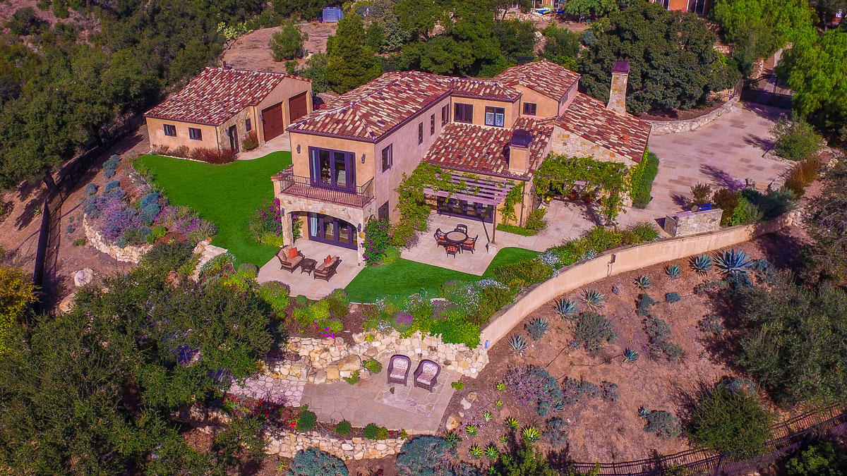 927 Coyote Road Santa Barbara, CA 93108 - Photo 50 of 55 Aerial View toward mountains
