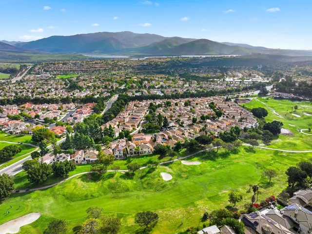 a view of city and mountain