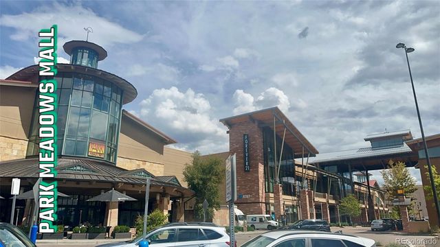 a view of street with sitting area