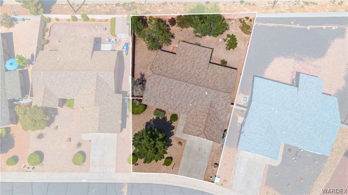 2158 Ranch Road Kingman, AZ 86401 - Photo 44 of 48 aerial view of a house with a potted plant