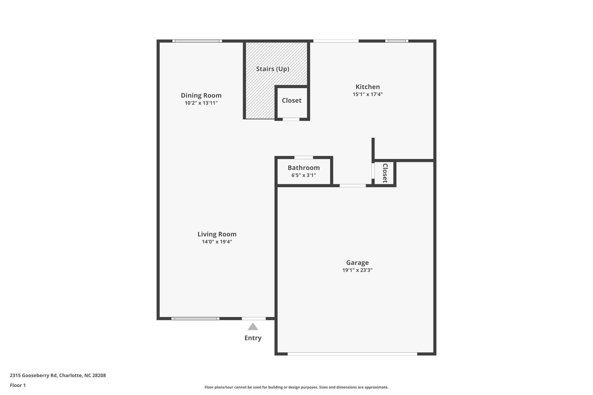 2315 Gooseberry Road Charlotte, NC 28208 - Photo 2 of 22 a picture of a floor plan