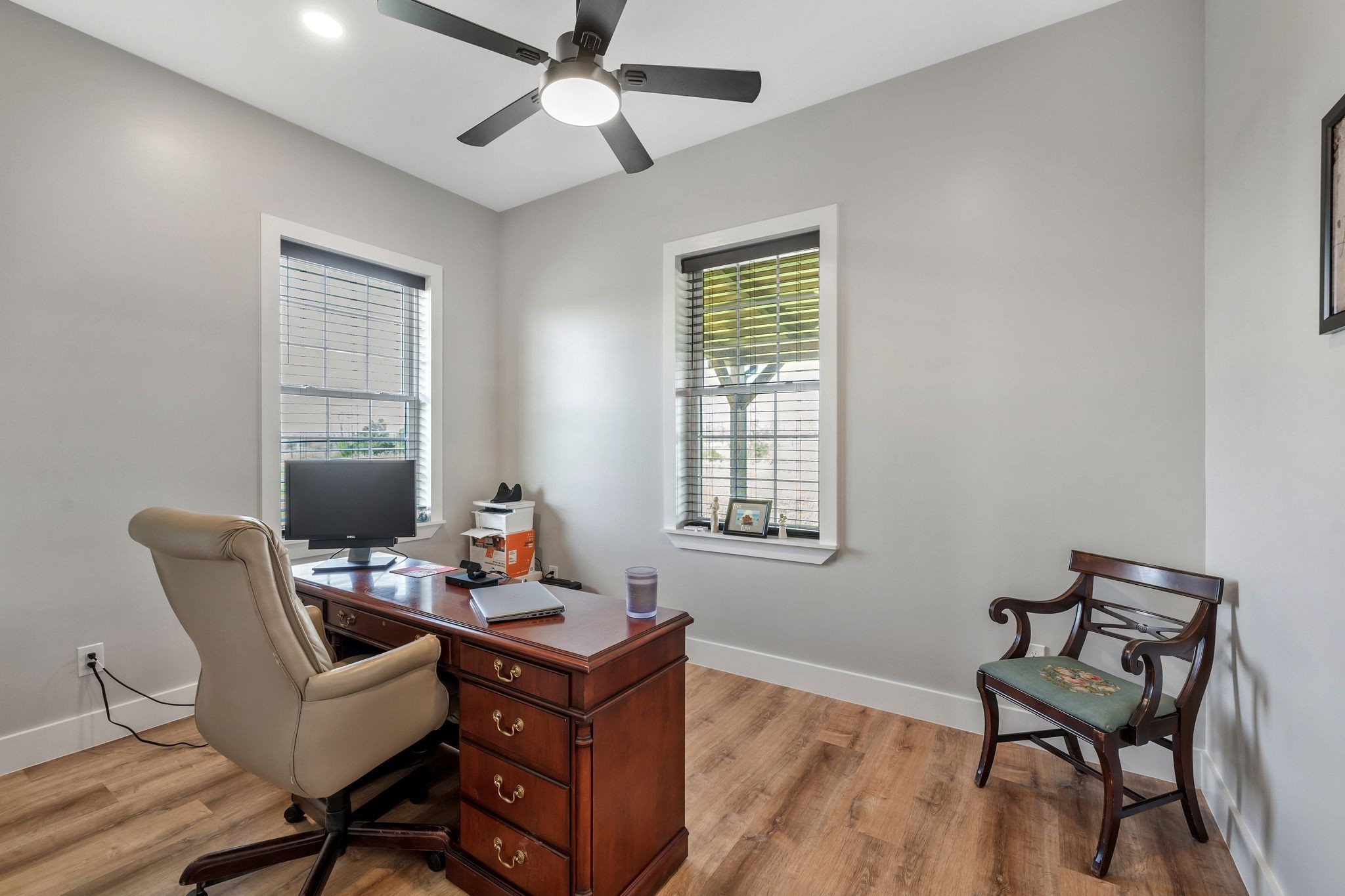 11010 Shelbyville Road Morrison, TN 37357 - Photo 15 of 44 a view of a workspace with furniture and a window