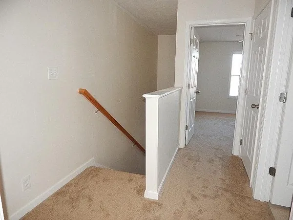 a view of a hallway with hallway
