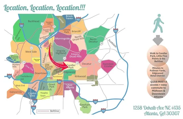 $529,000 | 1258 DeKalb Avenue Northeast, Unit 135, Atlanta, GA 30307