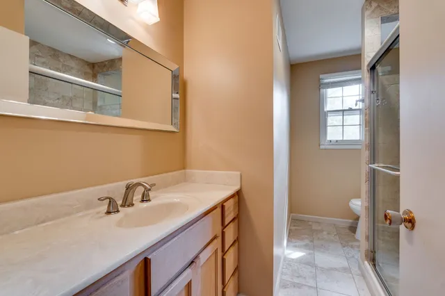 a view of backyard and tree