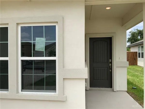 a view of front door