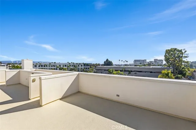 a view of a terrace with skyline