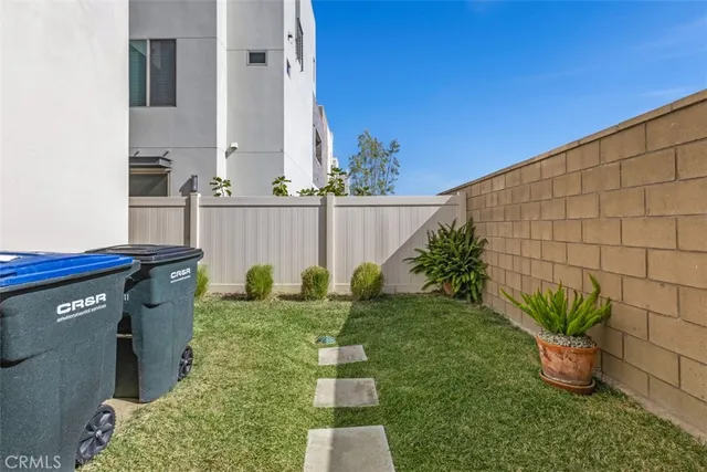 a backyard of a house