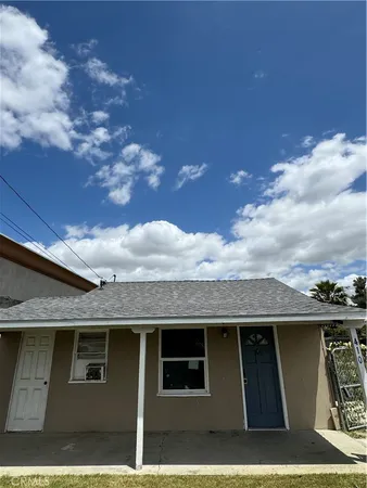 a front view of a house