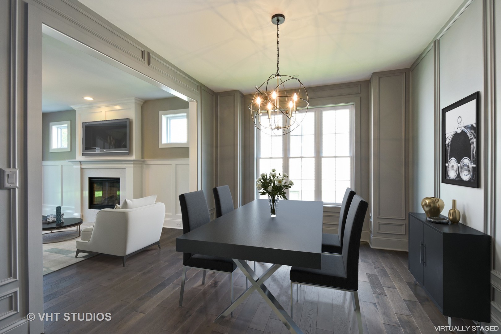 748 Prairie Avenue Barrington, IL 60010 - Photo 8 of 27 a view of a dining room with furniture window and wooden floor
