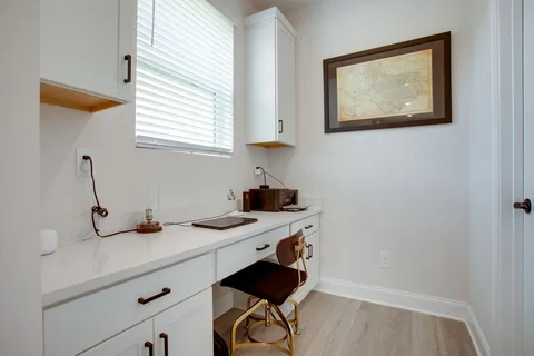 a view of a workspace with a window