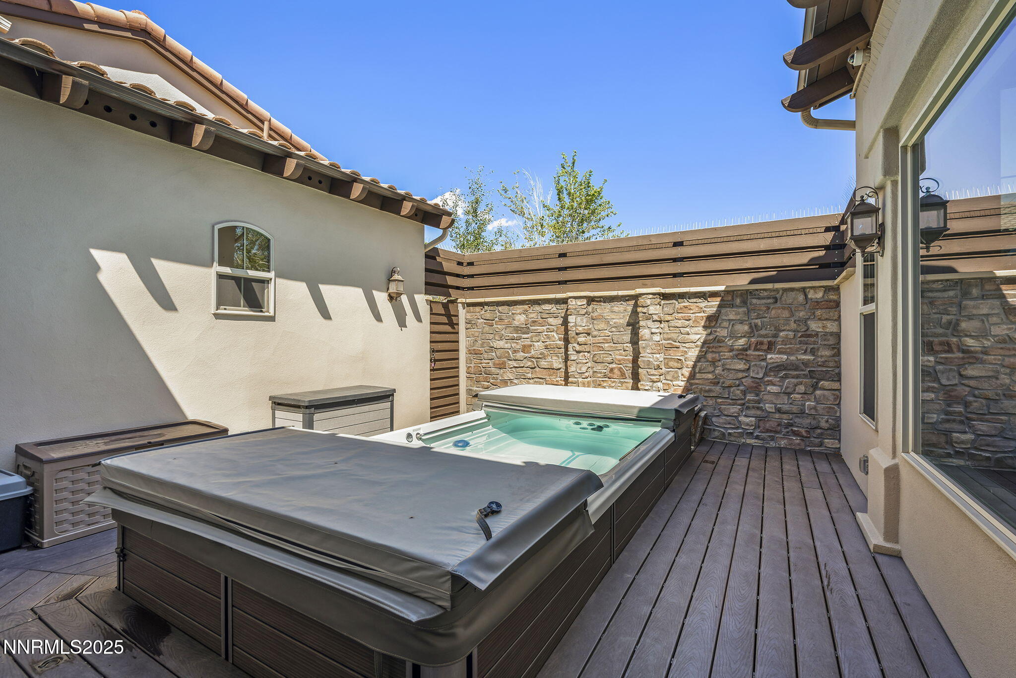 14220 Eagle Springs Court Reno, NV 89511 - Photo 12 of 57 a view of roof deck with wooden floor and fence