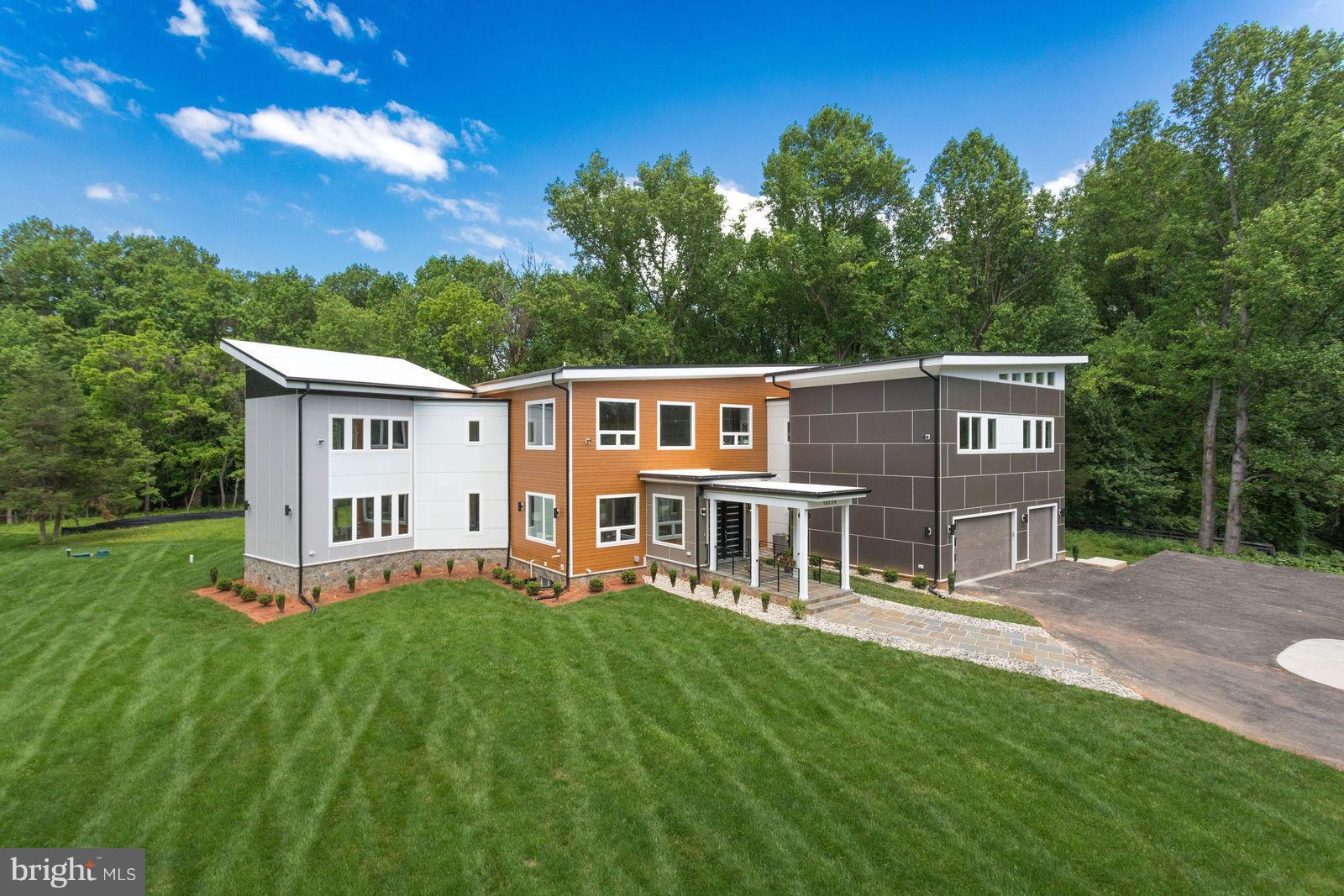 a house view with a garden space