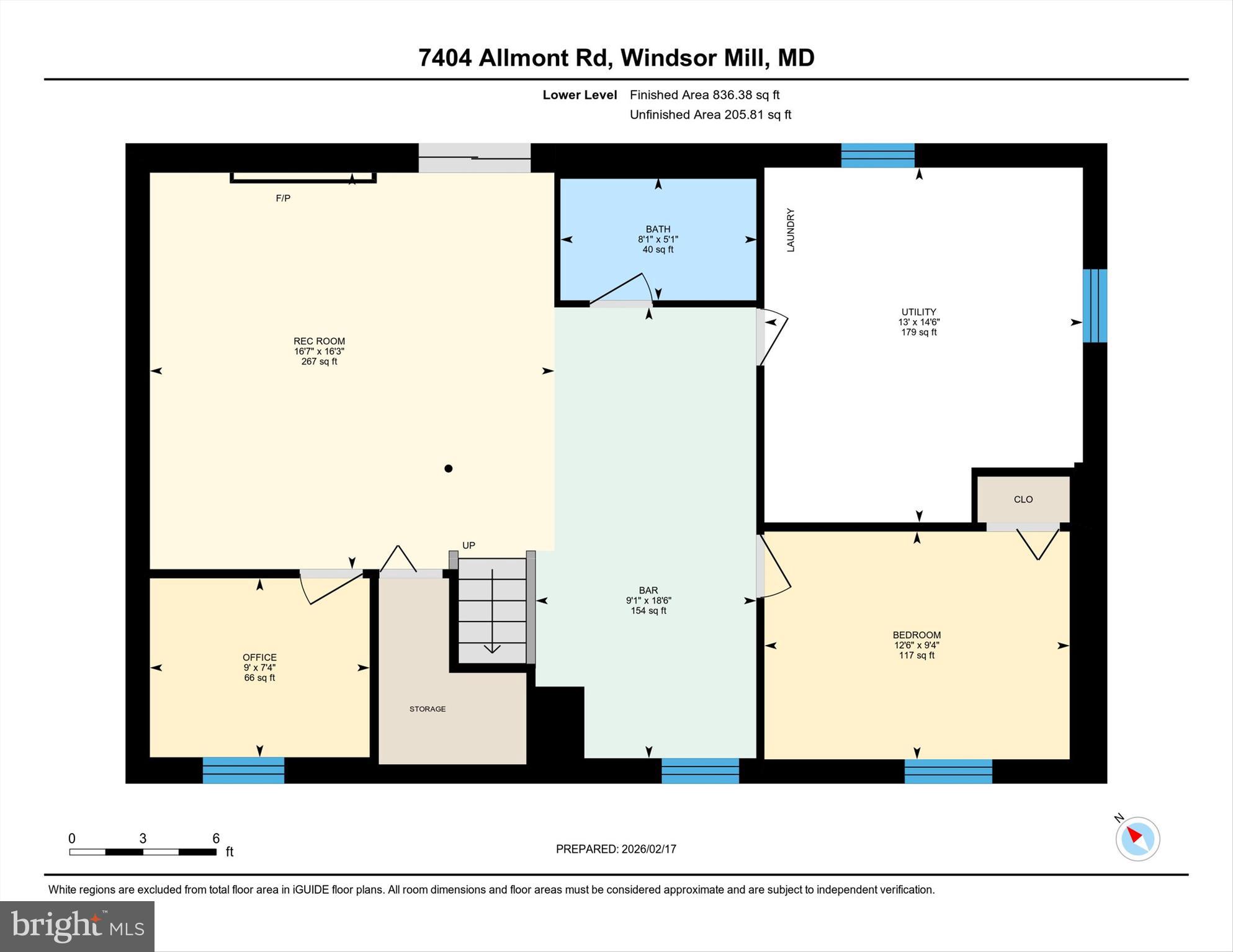 7404 Allmont Road Baltimore, MD 21244 - Photo 56 of 56 Lower Level Layout