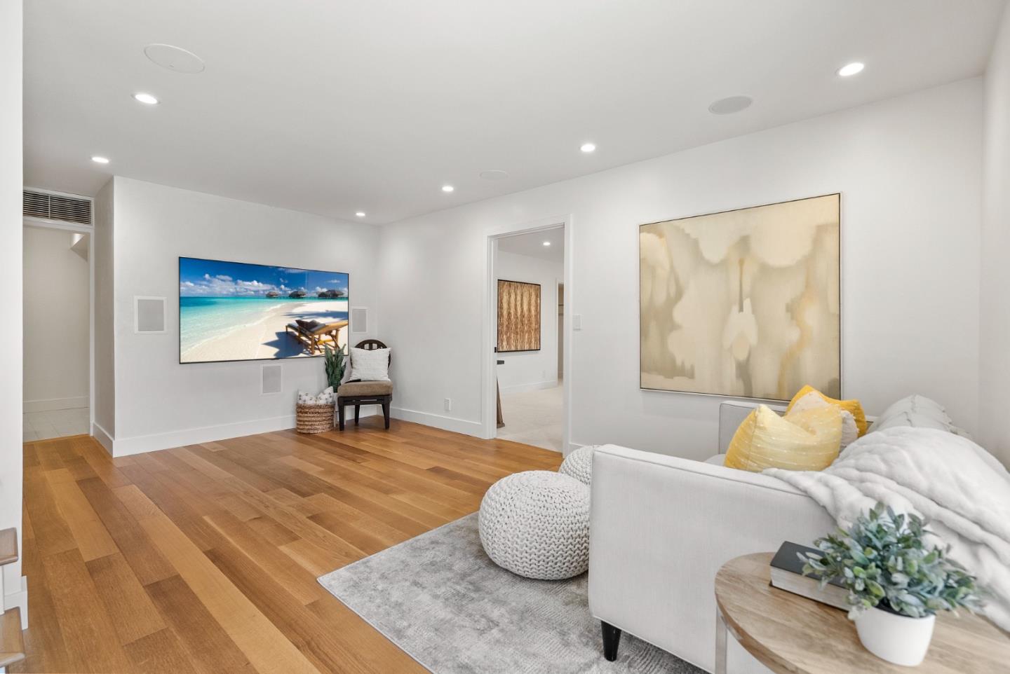 2201 Pullman Avenue Belmont, CA 94002 - Photo 26 of 48 a living room with furniture and a potted plant