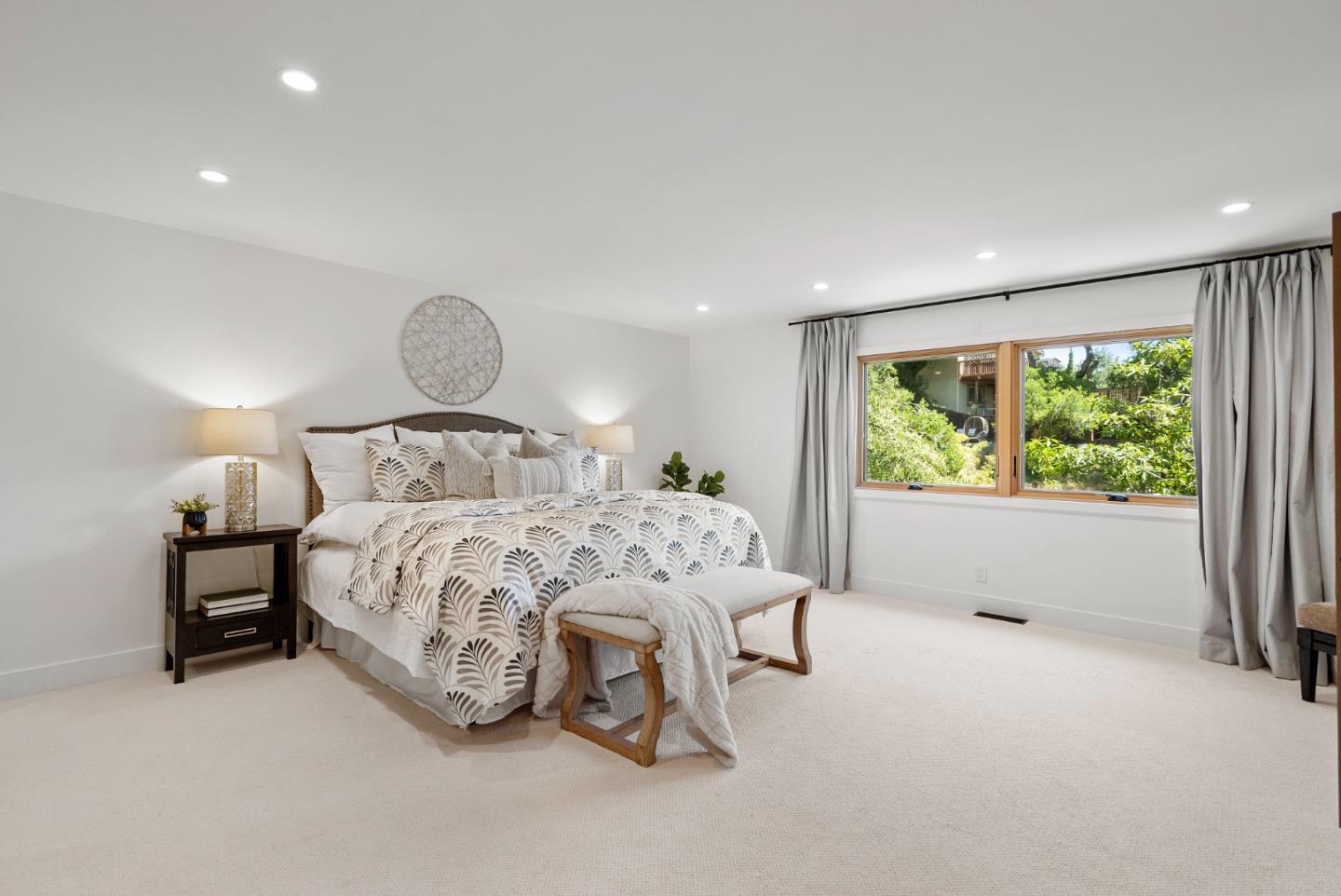 2201 Pullman Avenue Belmont, CA 94002 - Photo 28 of 48 a bedroom with a bed and a large window