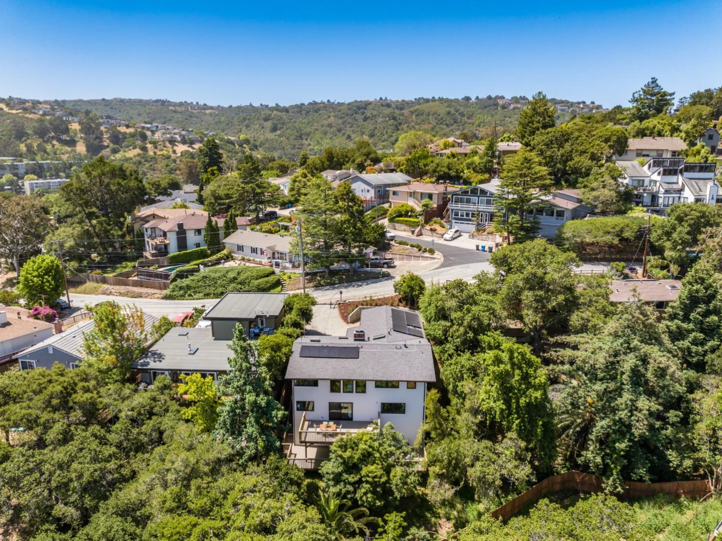 2201 Pullman Avenue Belmont, CA 94002 - Photo 48 of 48 an aerial view of residential houses with outdoor space and street view